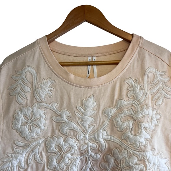 Anthropologie Cream Embroidered Top - Picture 6 of 13